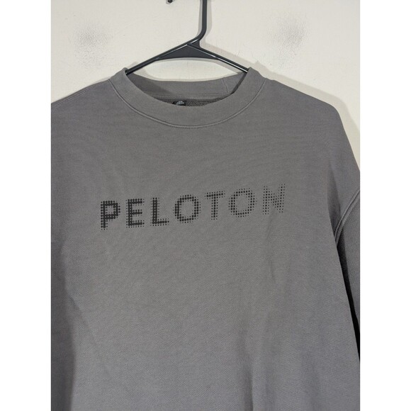 Adidas Womens Grey Peloton Crew Neck Sweatshirt Sz S Workout Gym Running Sports - Picture 3 of 10